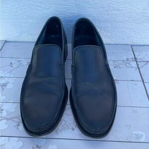Tod's Dark Leather Slip-On Loafers